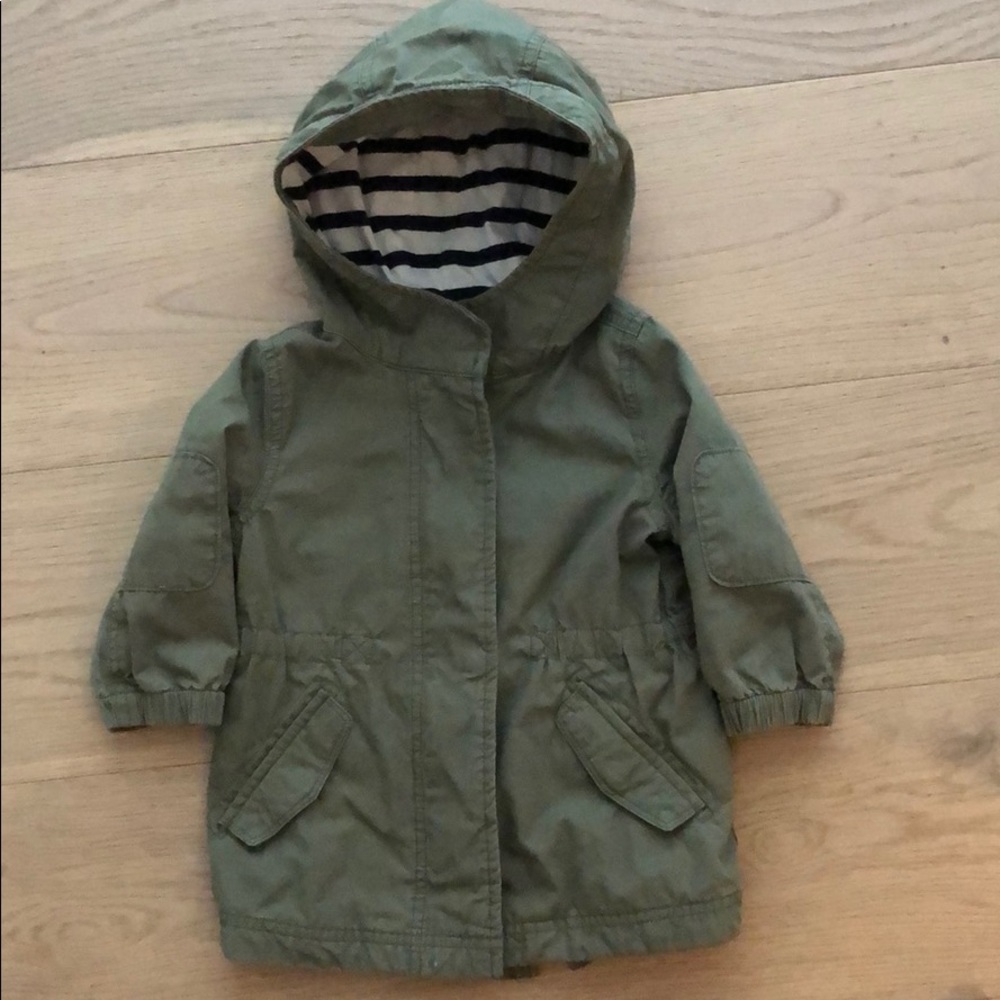 Baby Gap Toddler Girl Green Hooded Jacket